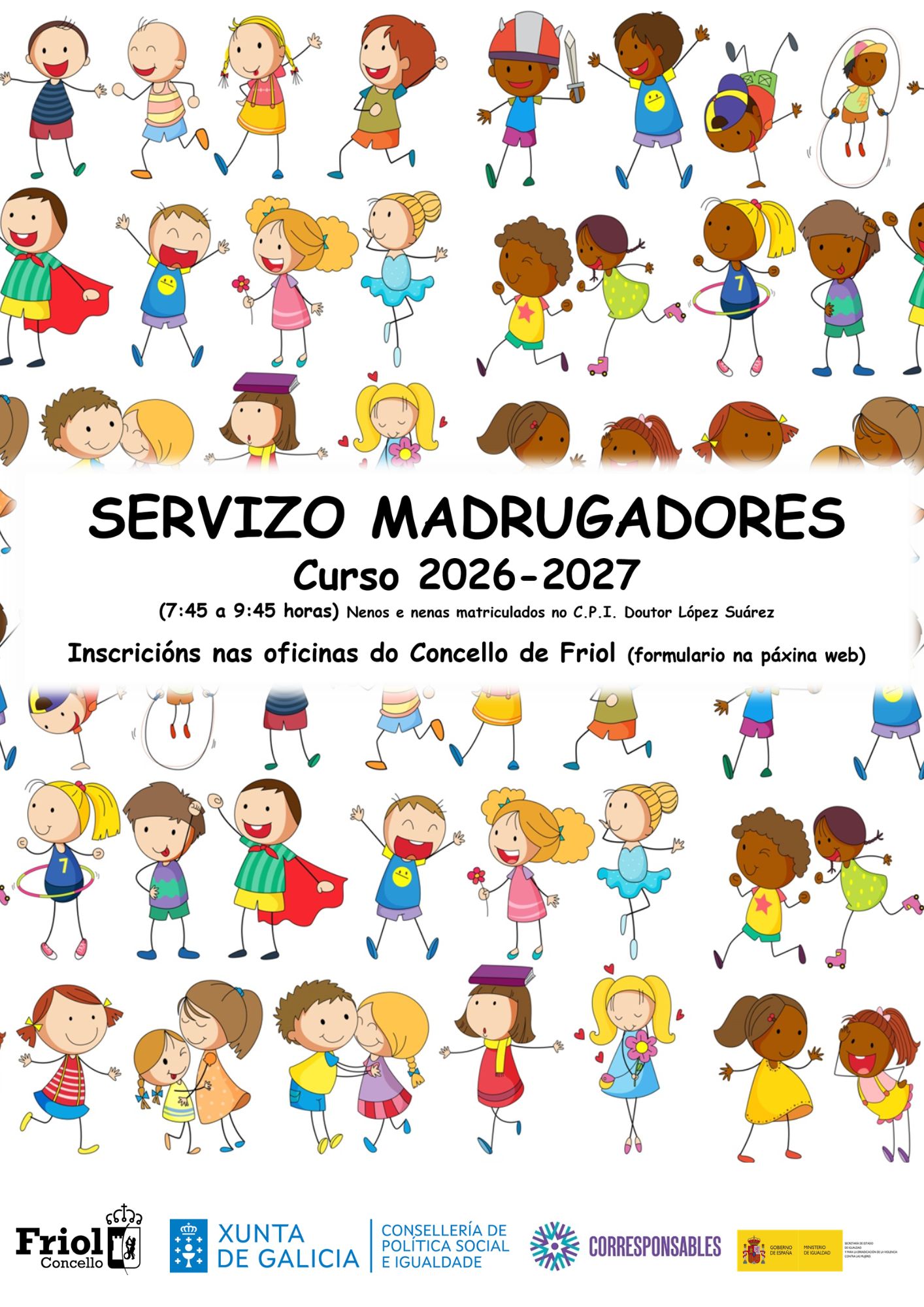 Solicitude de inscripci&oacute;n para o servizo madrugadores 2026 - 2027